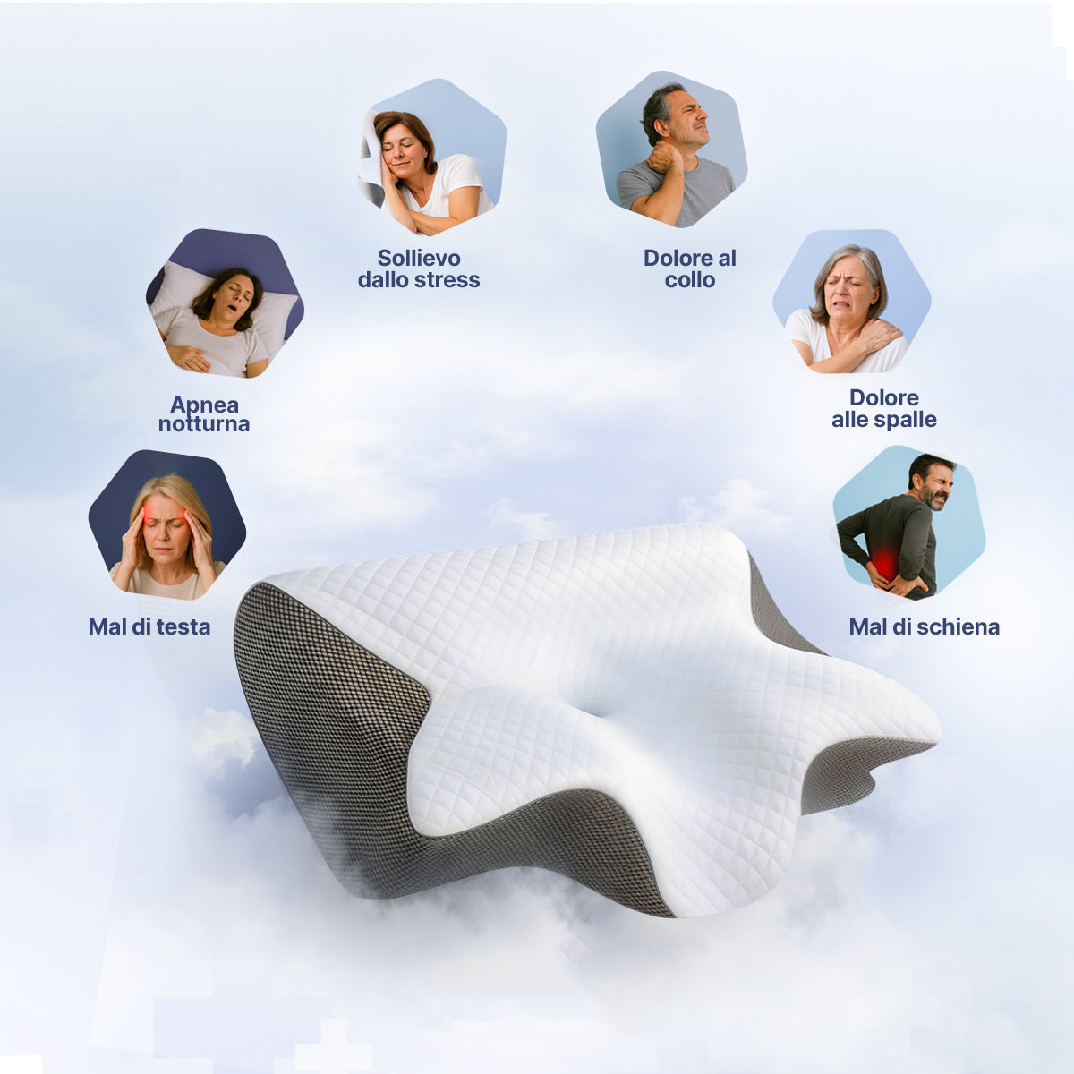 OrthoSleep - 1 Unità - Colore Grigio