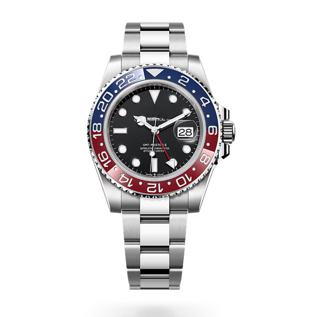 World Explorer GMT – Red & Blue Ceramic Bezel | Stainless Steel