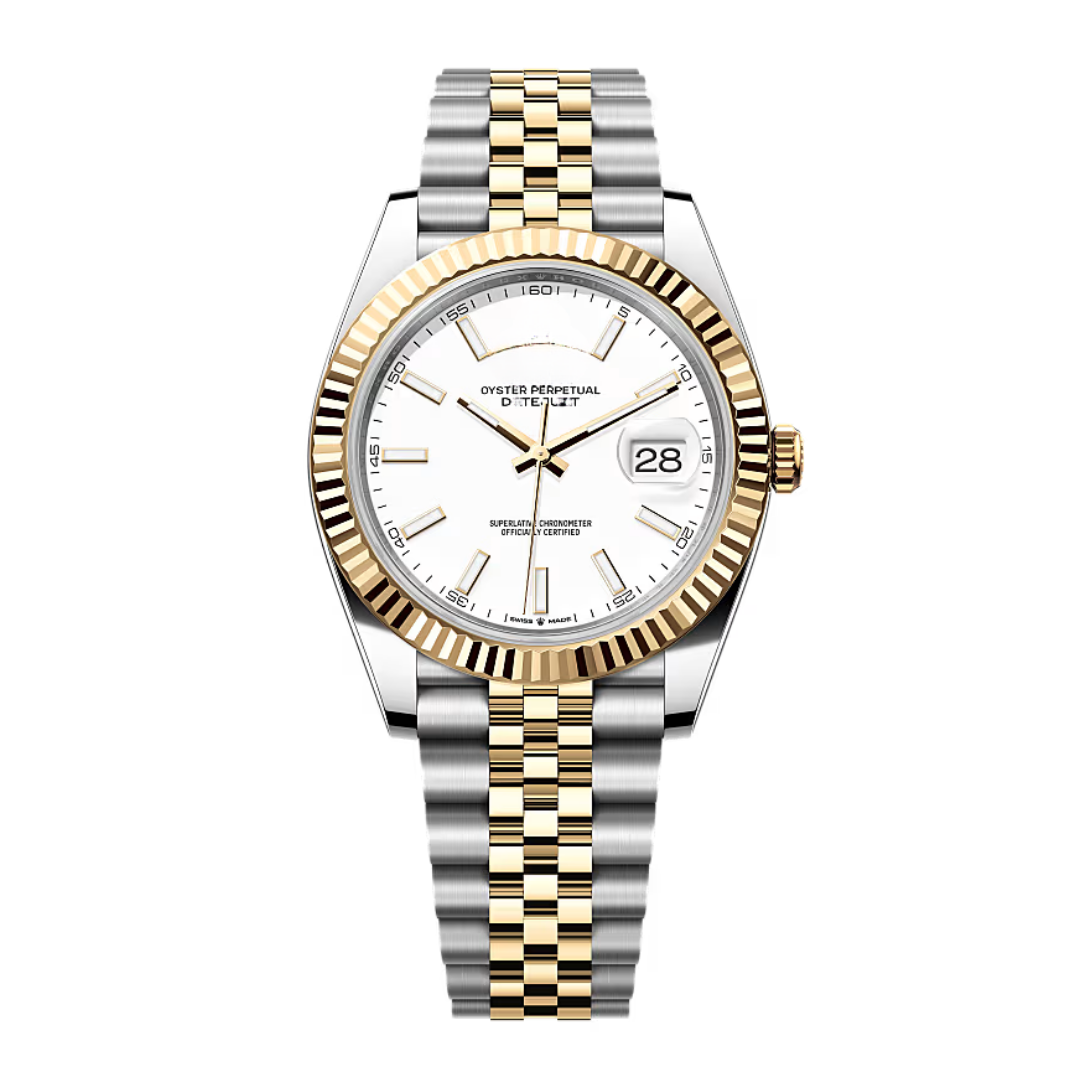 Classic Date 41 – White Dial