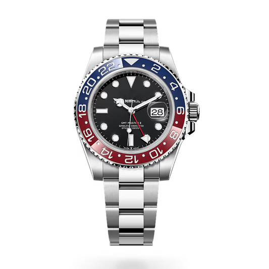 World Explorer GMT – Red & Blue Ceramic Bezel | Stainless Steel